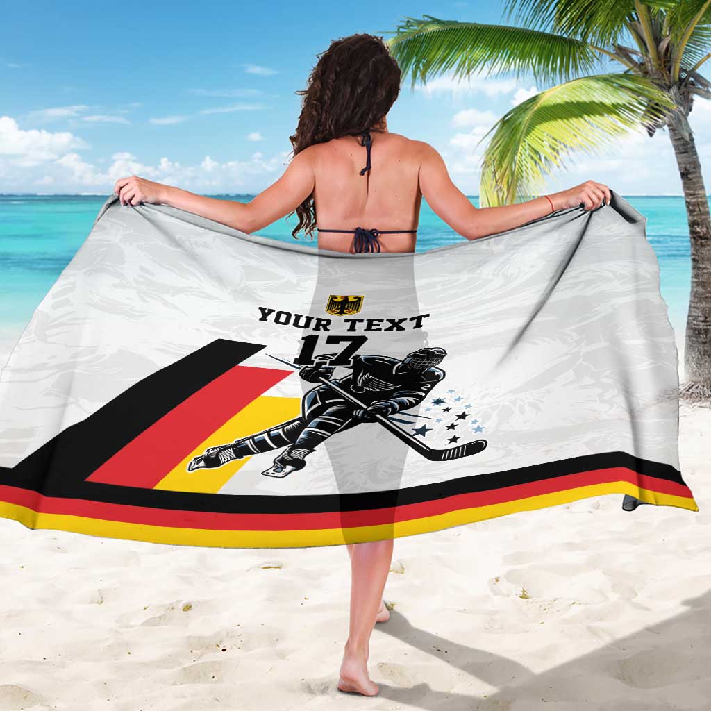Custom Germany Ice Hockey Sarong Retro Jersey