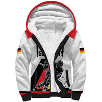 Custom Germany Ice Hockey Sherpa Hoodie Retro Jersey