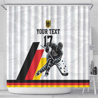 Custom Germany Ice Hockey Shower Curtain Retro Jersey