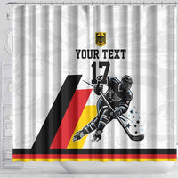 Custom Germany Ice Hockey Shower Curtain Retro Jersey