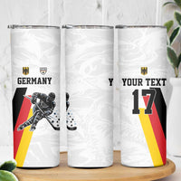 Custom Germany Ice Hockey Skinny Tumbler Retro Jersey