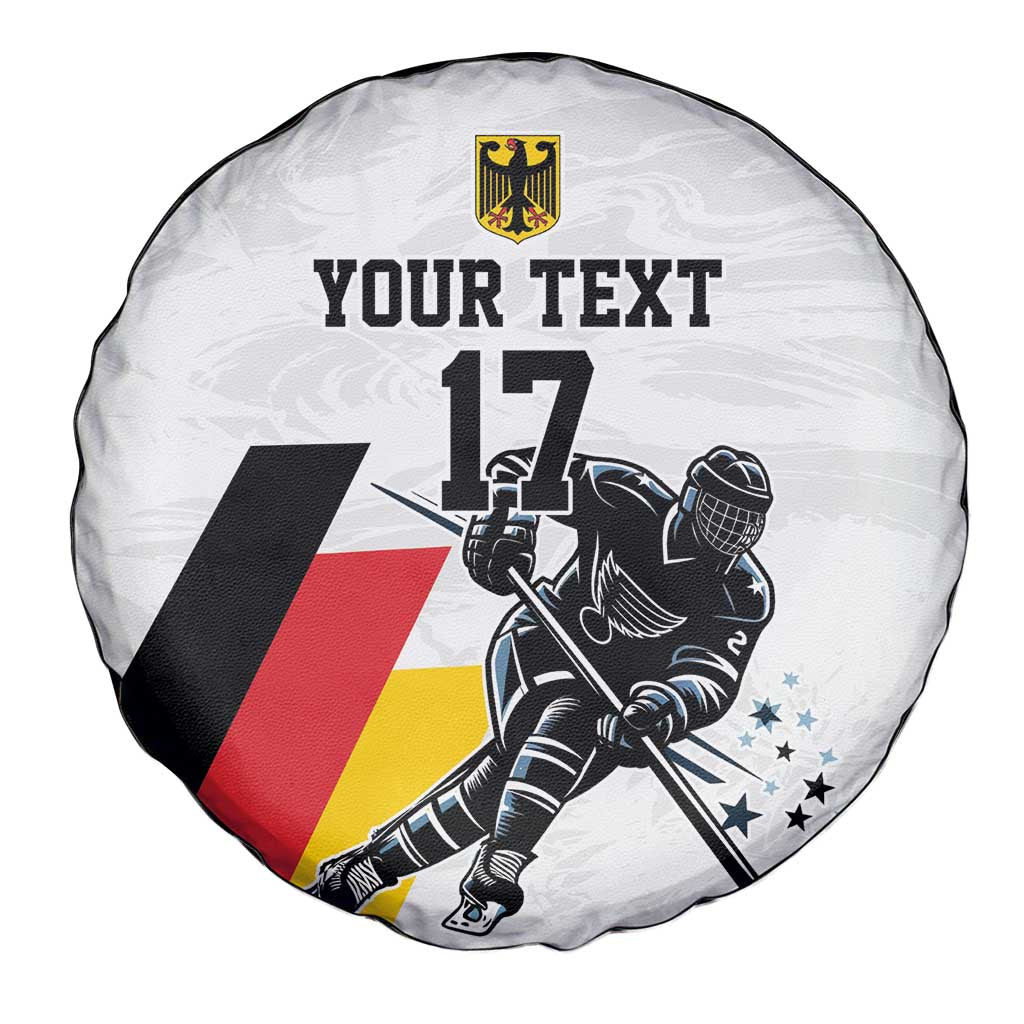 Custom Germany Ice Hockey Spare Tire Cover Retro Jersey