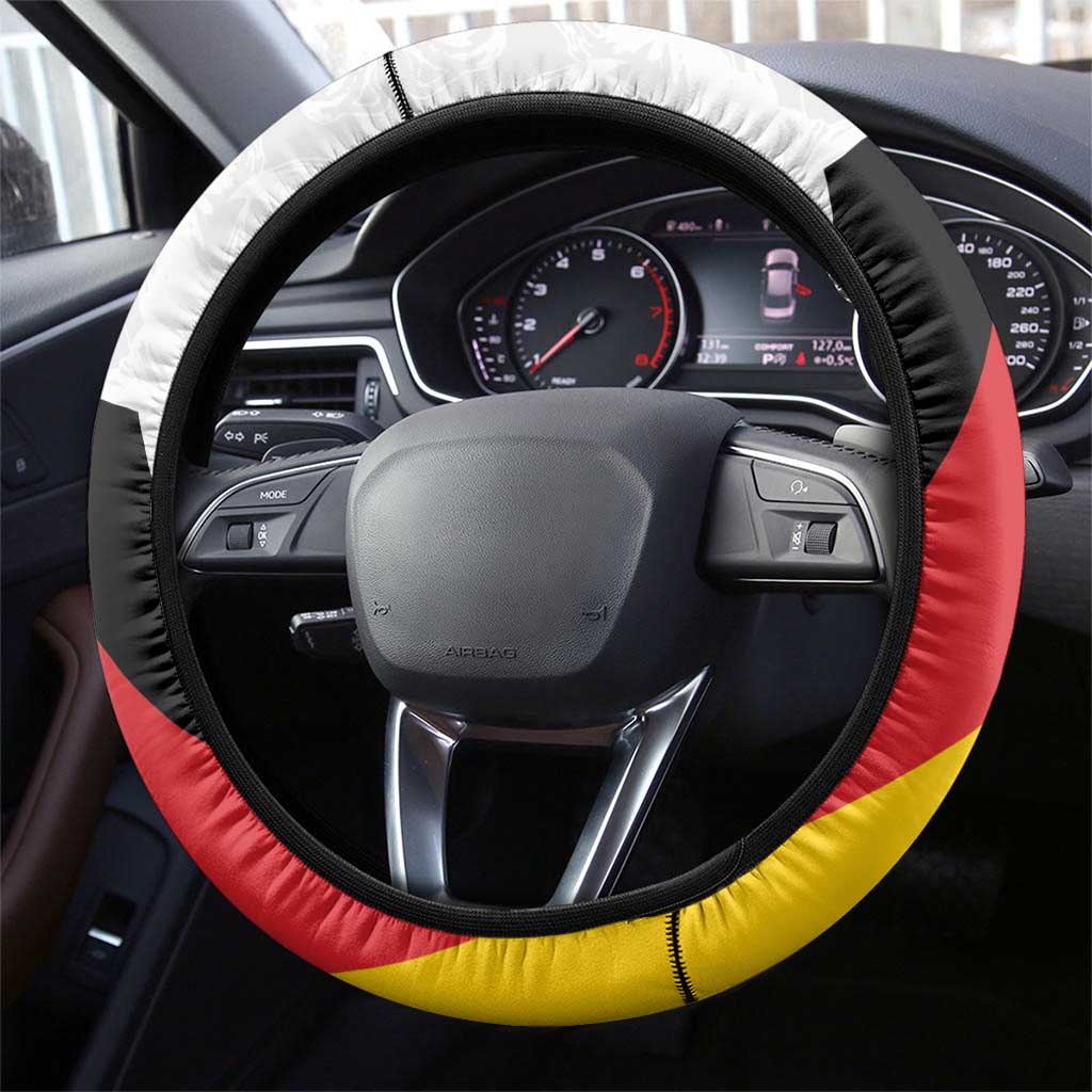 Germany Ice Hockey Steering Wheel Cover Retro Jersey