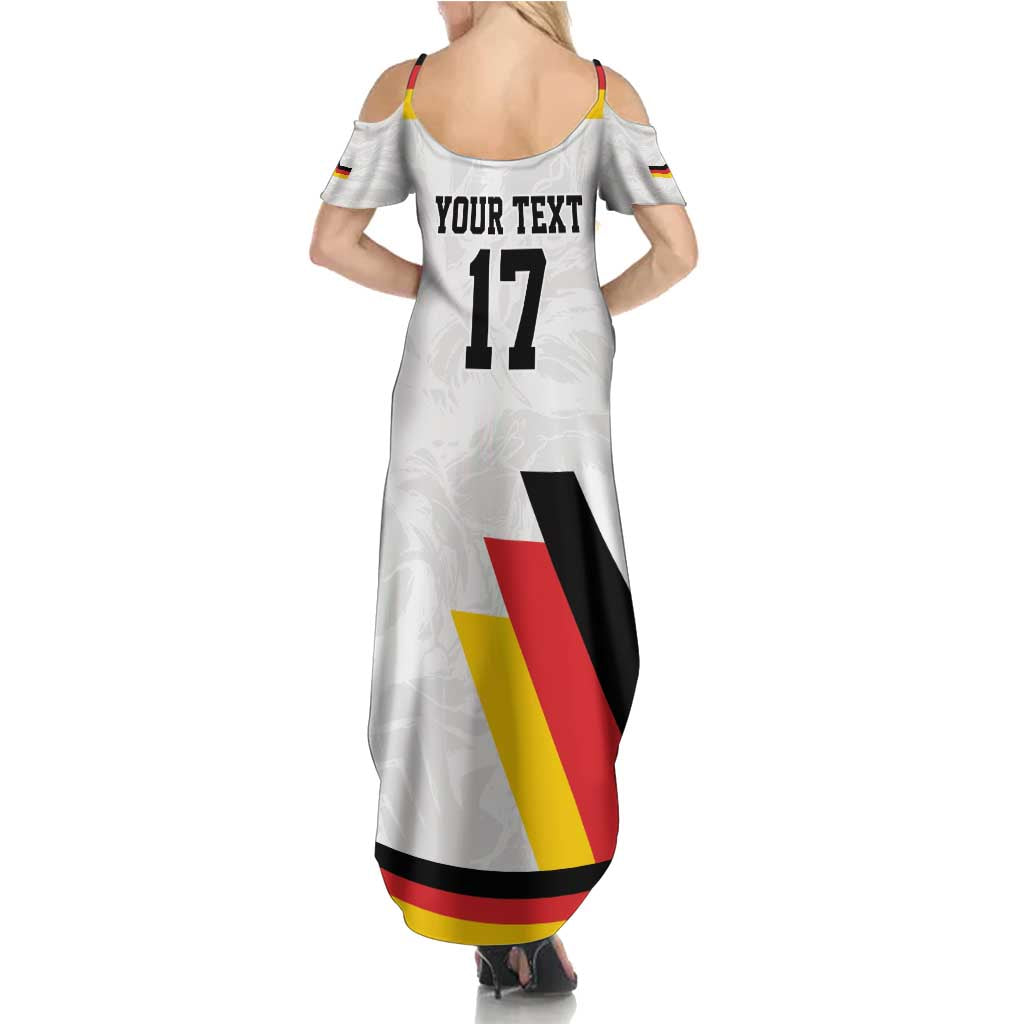 Custom Germany Ice Hockey Summer Maxi Dress Retro Jersey
