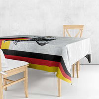 Custom Germany Ice Hockey Tablecloth Retro Jersey