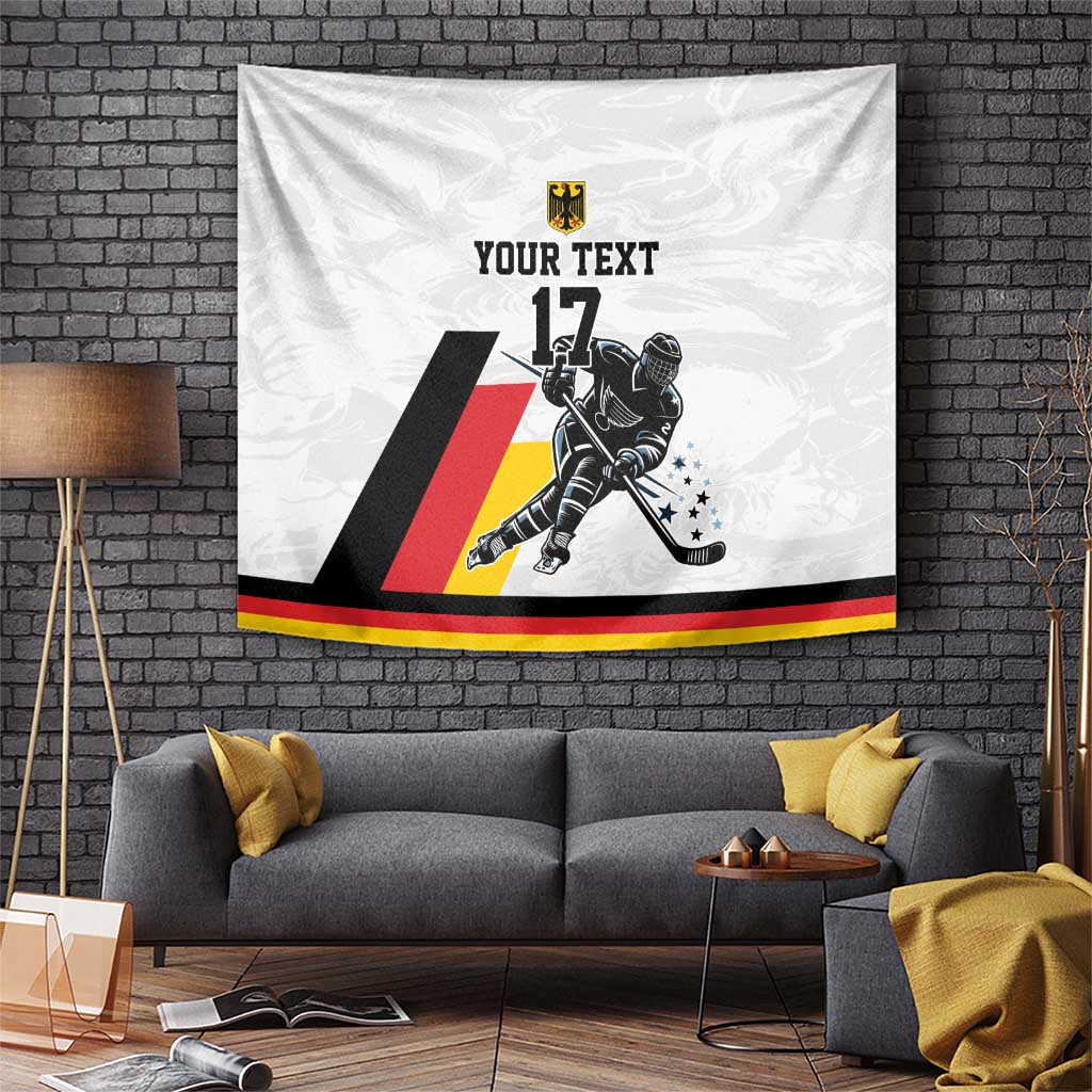 Custom Germany Ice Hockey Tapestry Retro Jersey