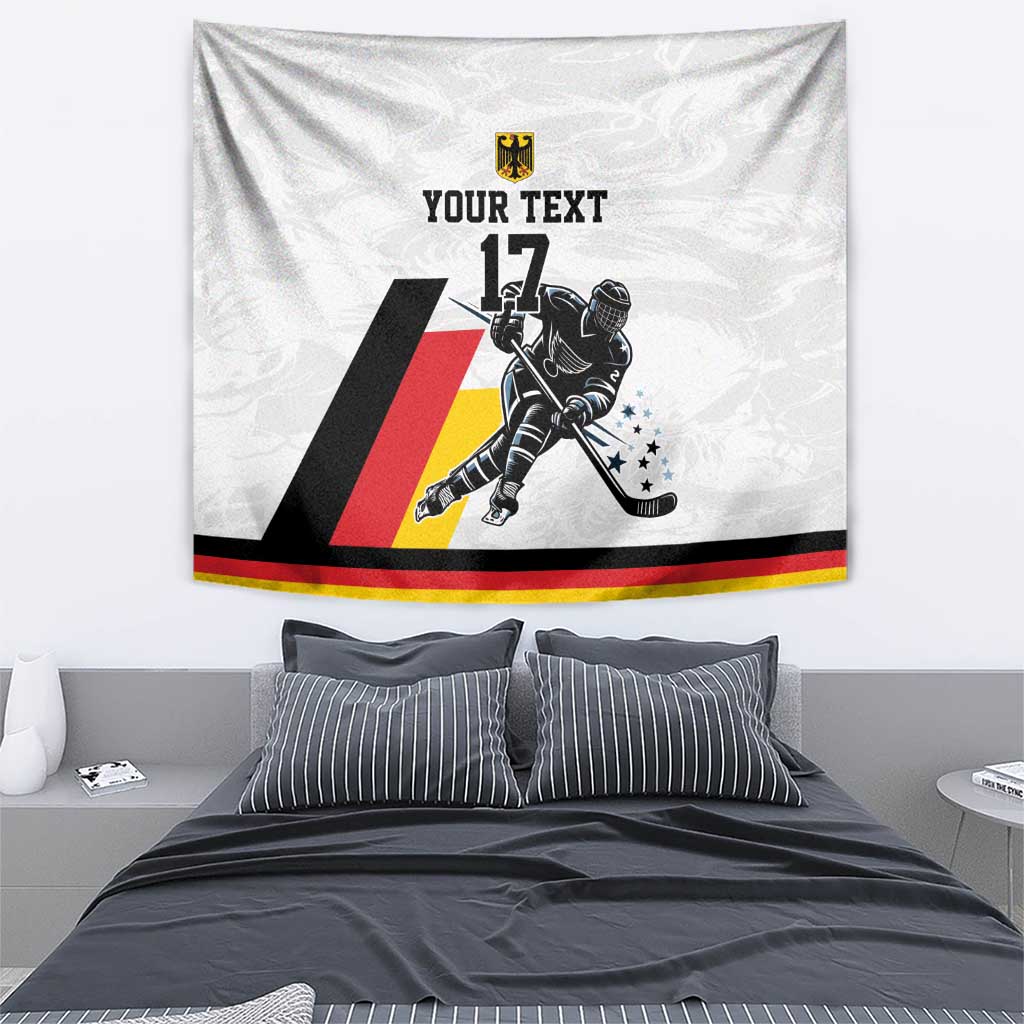 Custom Germany Ice Hockey Tapestry Retro Jersey