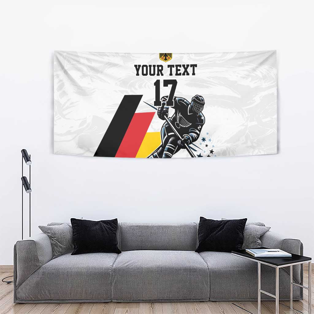 Custom Germany Ice Hockey Tapestry Retro Jersey