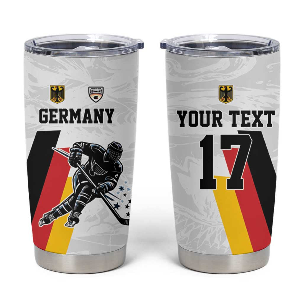 Custom Germany Ice Hockey Tumbler Cup Retro Jersey