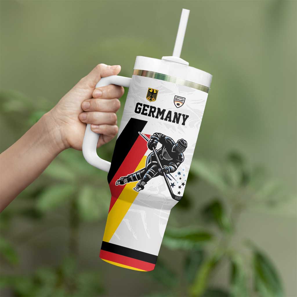 Custom Germany Ice Hockey Tumbler With Handle Retro Jersey