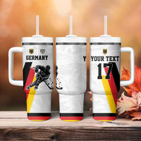 Custom Germany Ice Hockey Tumbler With Handle Retro Jersey