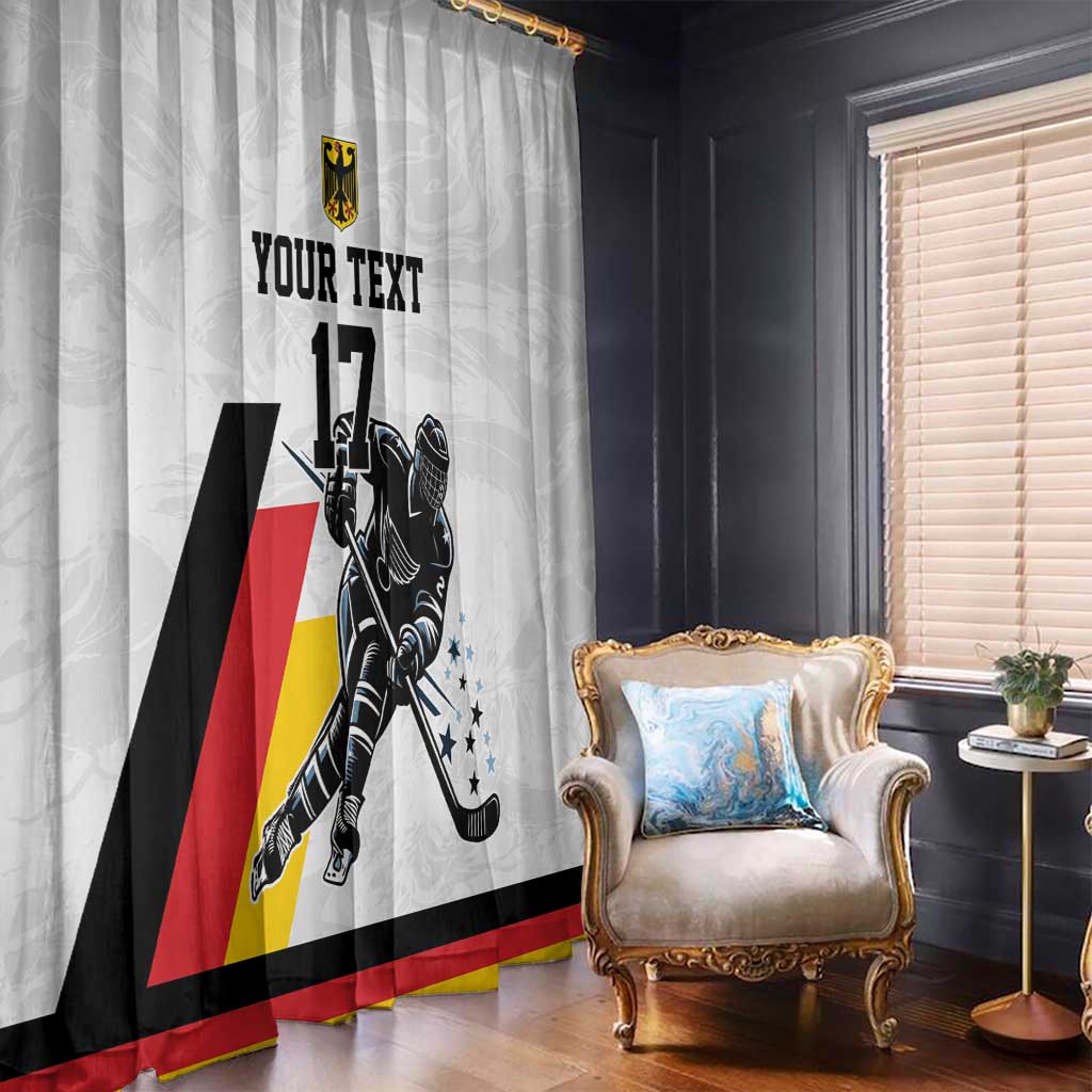 Custom Germany Ice Hockey Window Curtain Retro Jersey