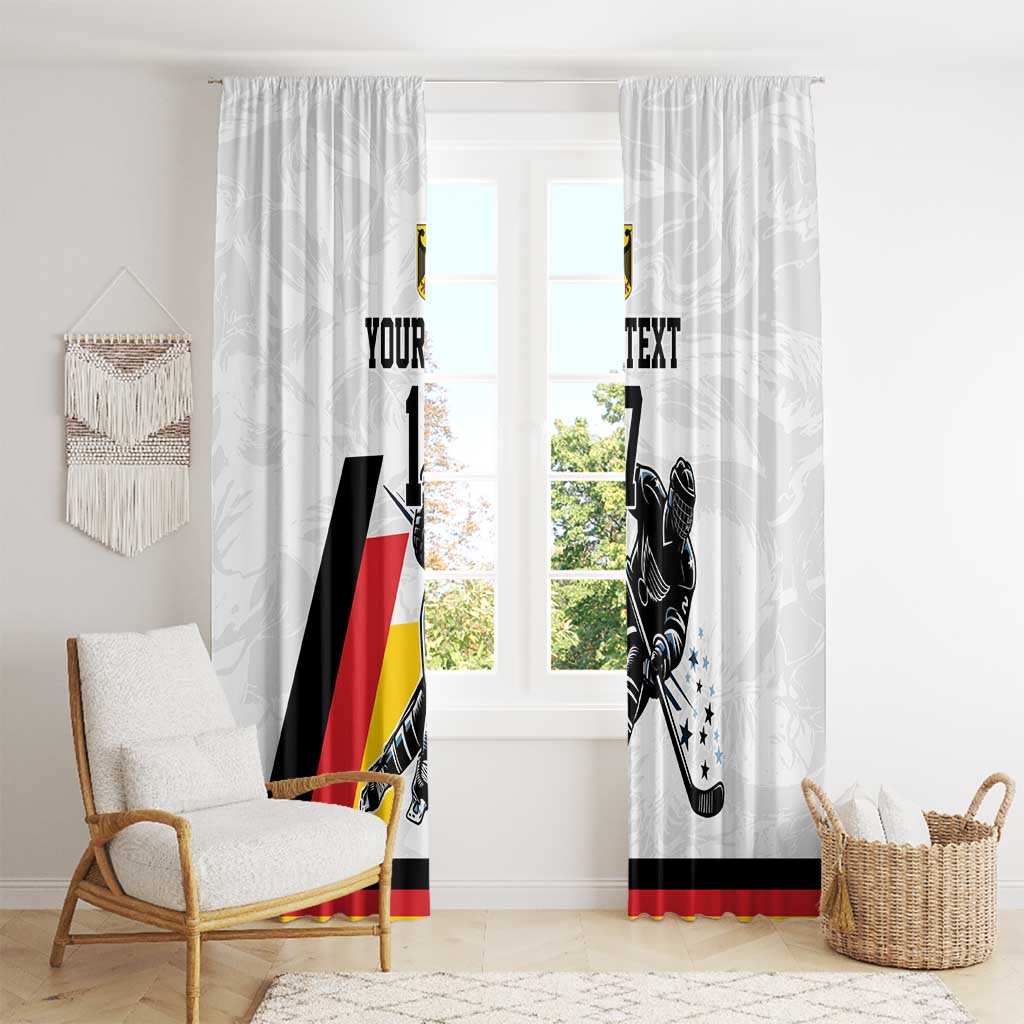 Custom Germany Ice Hockey Window Curtain Retro Jersey