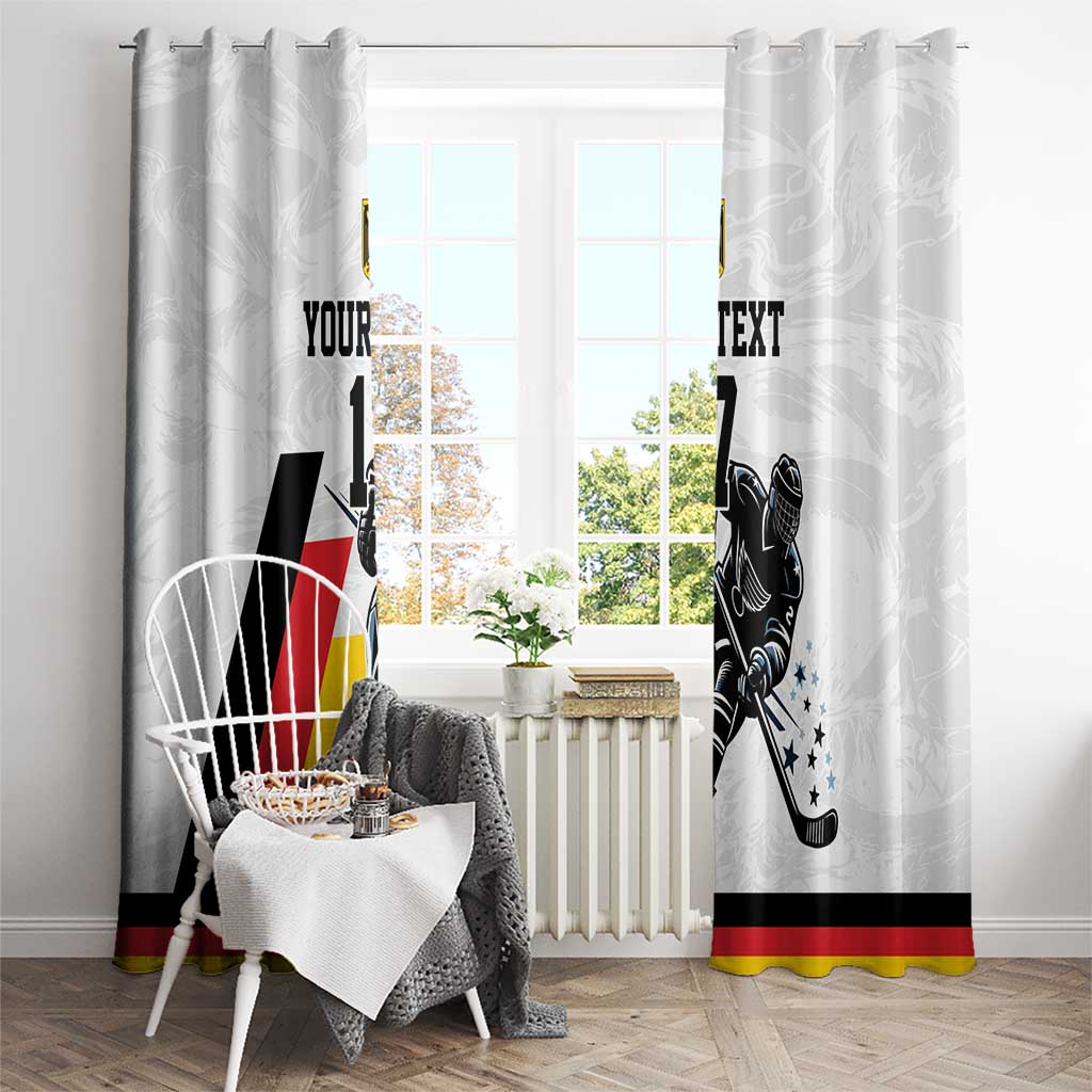 Custom Germany Ice Hockey Window Curtain Retro Jersey