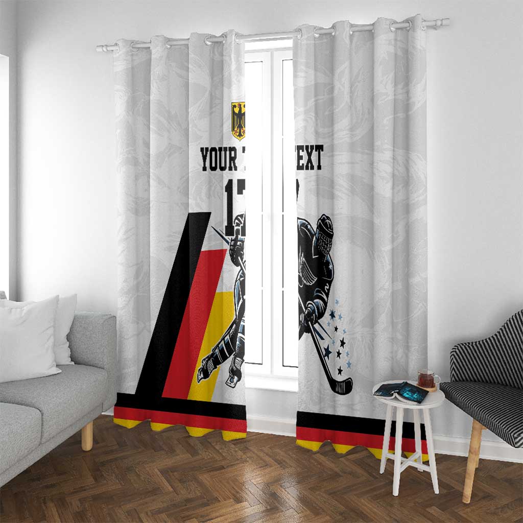 Custom Germany Ice Hockey Window Curtain Retro Jersey