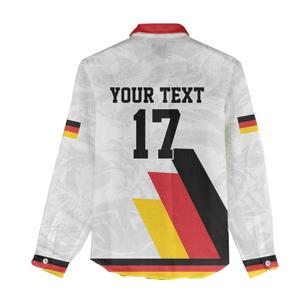 Custom Germany Ice Hockey Women Casual Shirt Retro Jersey