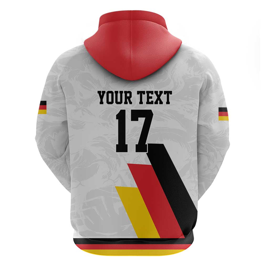 Custom Germany Ice Hockey Zip Hoodie Retro Jersey