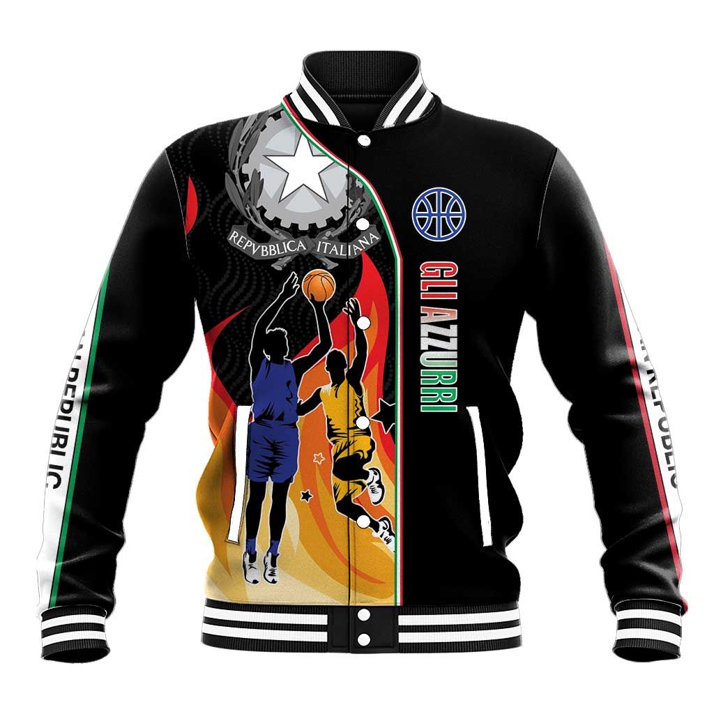 Custom Italian Republic Baketball Baseball Jacket Sporty Style