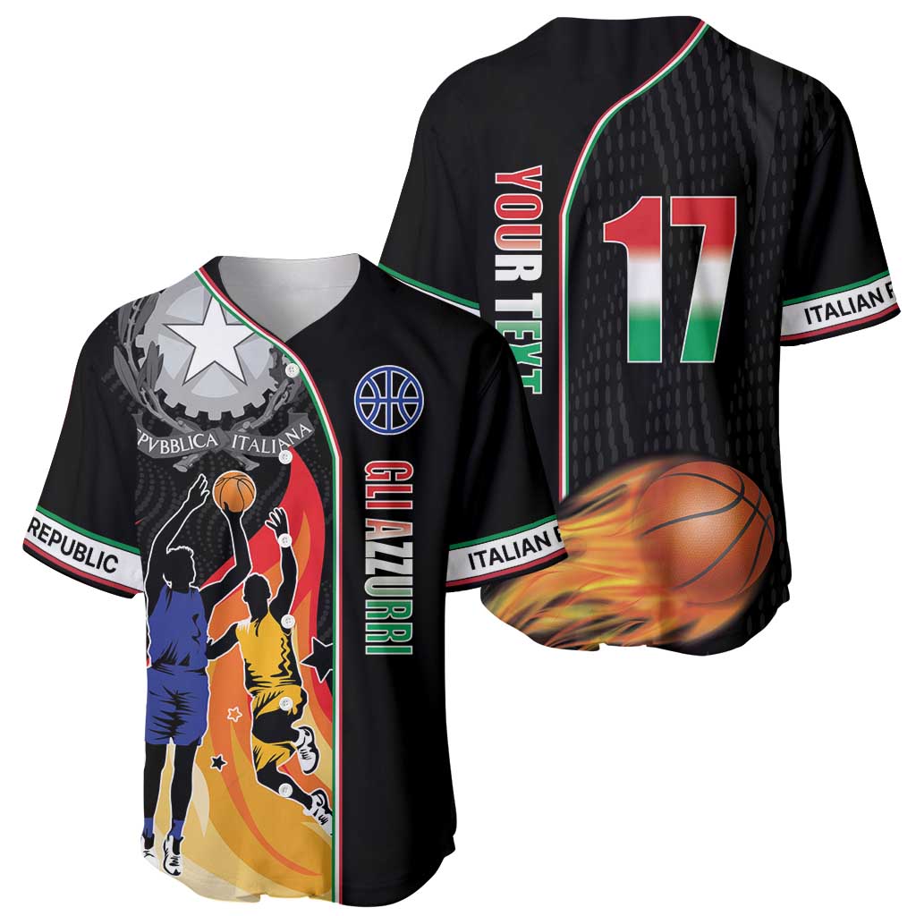 Custom Italian Republic Baketball Baseball Jersey Sporty Style