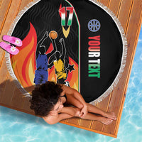 Custom Italian Republic Baketball Beach Blanket Sporty Style