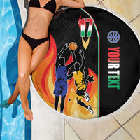 Custom Italian Republic Baketball Beach Blanket Sporty Style