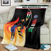 Custom Italian Republic Baketball Blanket Sporty Style