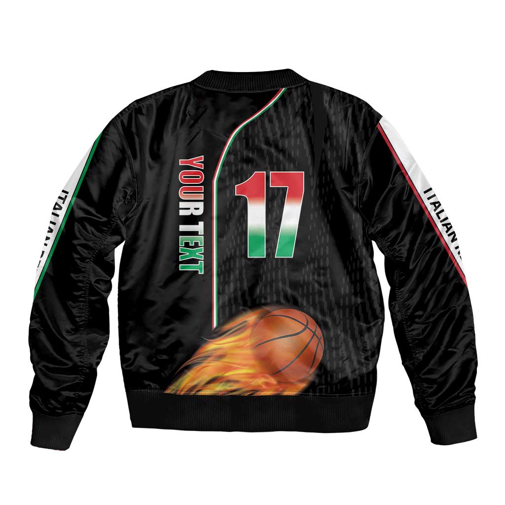 Custom Italian Republic Baketball Bomber Jacket Sporty Style
