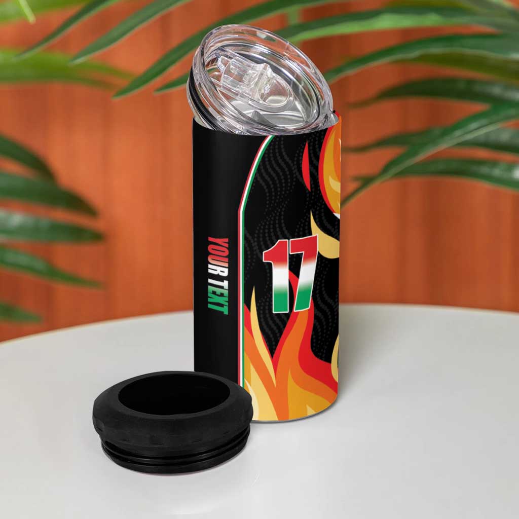 Custom Italian Republic Baketball 4 in 1 Can Cooler Tumbler Sporty Style
