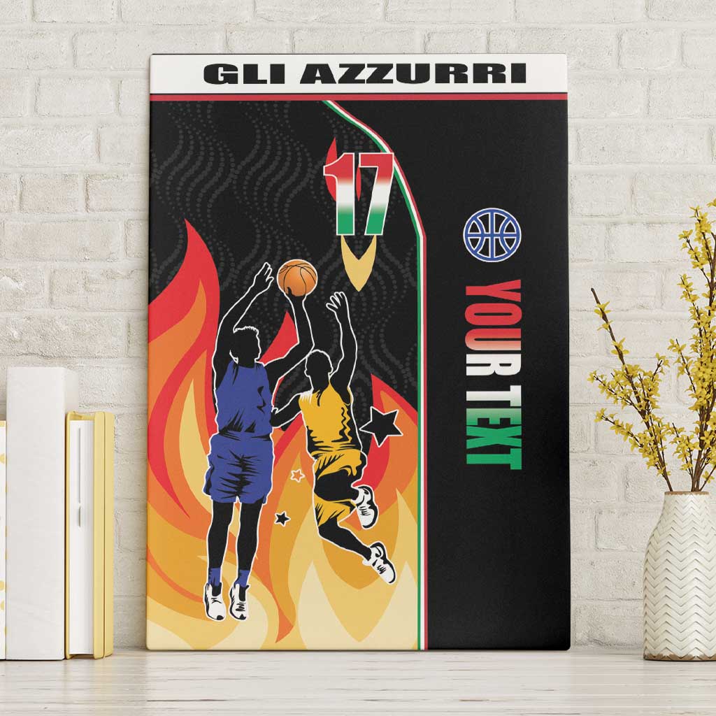 Custom Italian Republic Baketball Canvas Wall Art Sporty Style