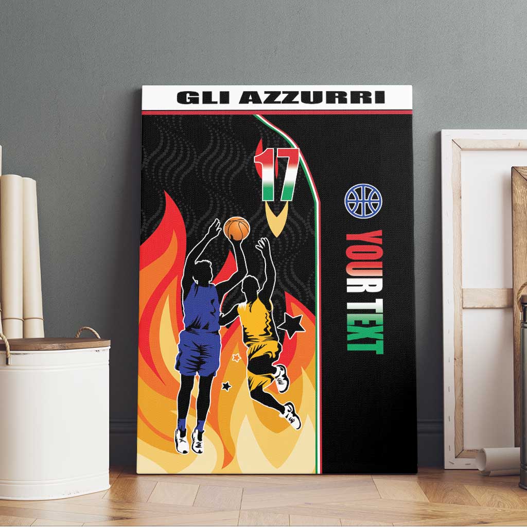 Custom Italian Republic Baketball Canvas Wall Art Sporty Style
