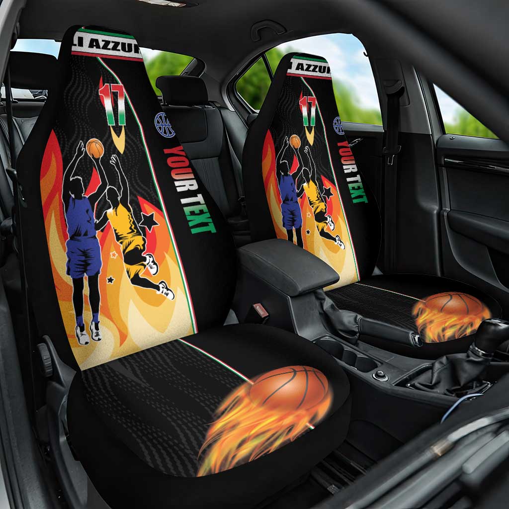 Custom Italian Republic Baketball Car Seat Cover Sporty Style