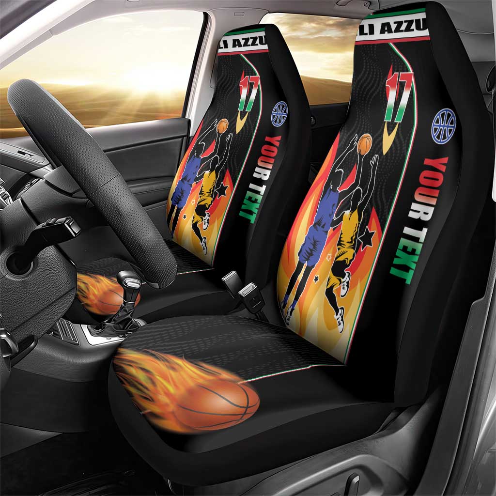 Custom Italian Republic Baketball Car Seat Cover Sporty Style
