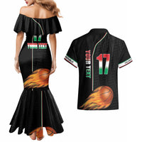 Custom Italian Republic Baketball Couples Matching Mermaid Dress and Hawaiian Shirt Sporty Style