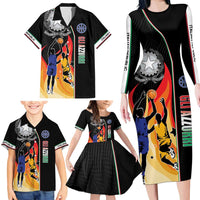 Custom Italian Republic Baketball Family Matching Long Sleeve Bodycon Dress and Hawaiian Shirt Sporty Style