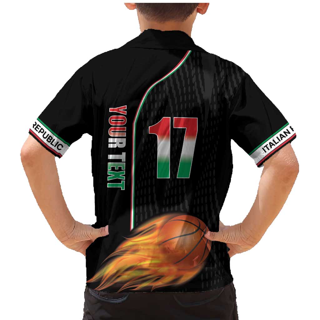 Custom Italian Republic Baketball Family Matching Mermaid Dress and Hawaiian Shirt Sporty Style