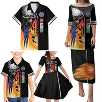 Custom Italian Republic Baketball Family Matching Puletasi and Hawaiian Shirt Sporty Style