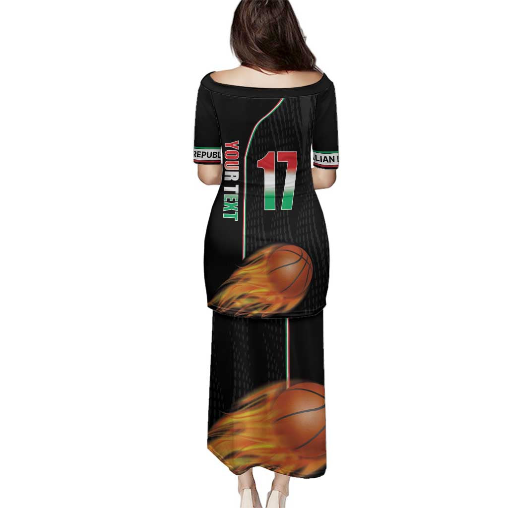 Custom Italian Republic Baketball Family Matching Puletasi and Hawaiian Shirt Sporty Style