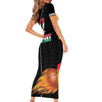 Custom Italian Republic Baketball Family Matching Short Sleeve Bodycon Dress and Hawaiian Shirt Sporty Style