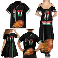 Custom Italian Republic Baketball Family Matching Summer Maxi Dress and Hawaiian Shirt Sporty Style