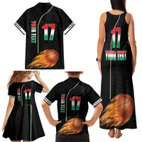 Custom Italian Republic Baketball Family Matching Tank Maxi Dress and Hawaiian Shirt Sporty Style