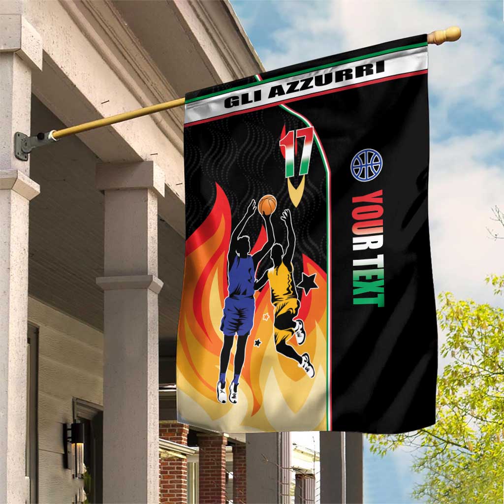 Custom Italian Republic Baketball Garden Flag Sporty Style