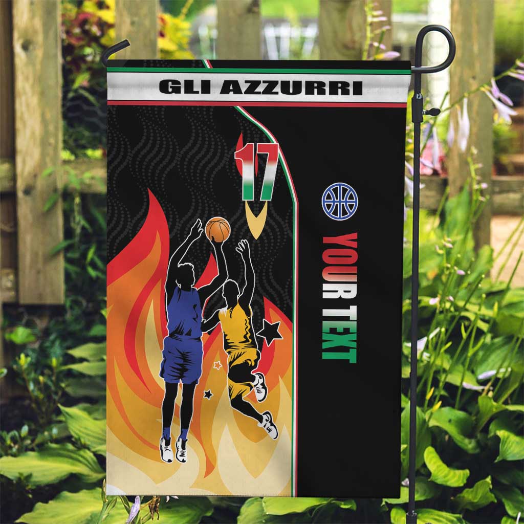 Custom Italian Republic Baketball Garden Flag Sporty Style