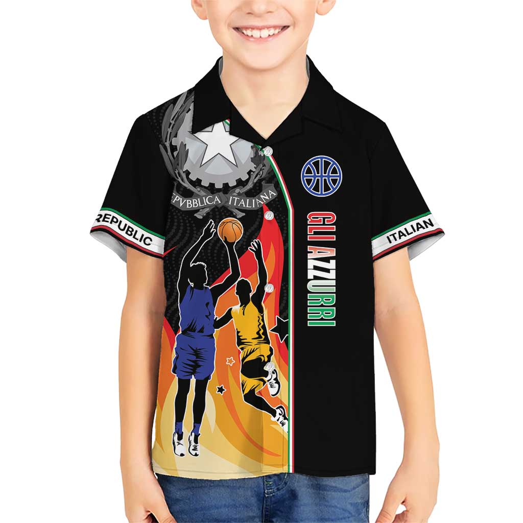 Custom Italian Republic Baketball Hawaiian Shirt Sporty Style