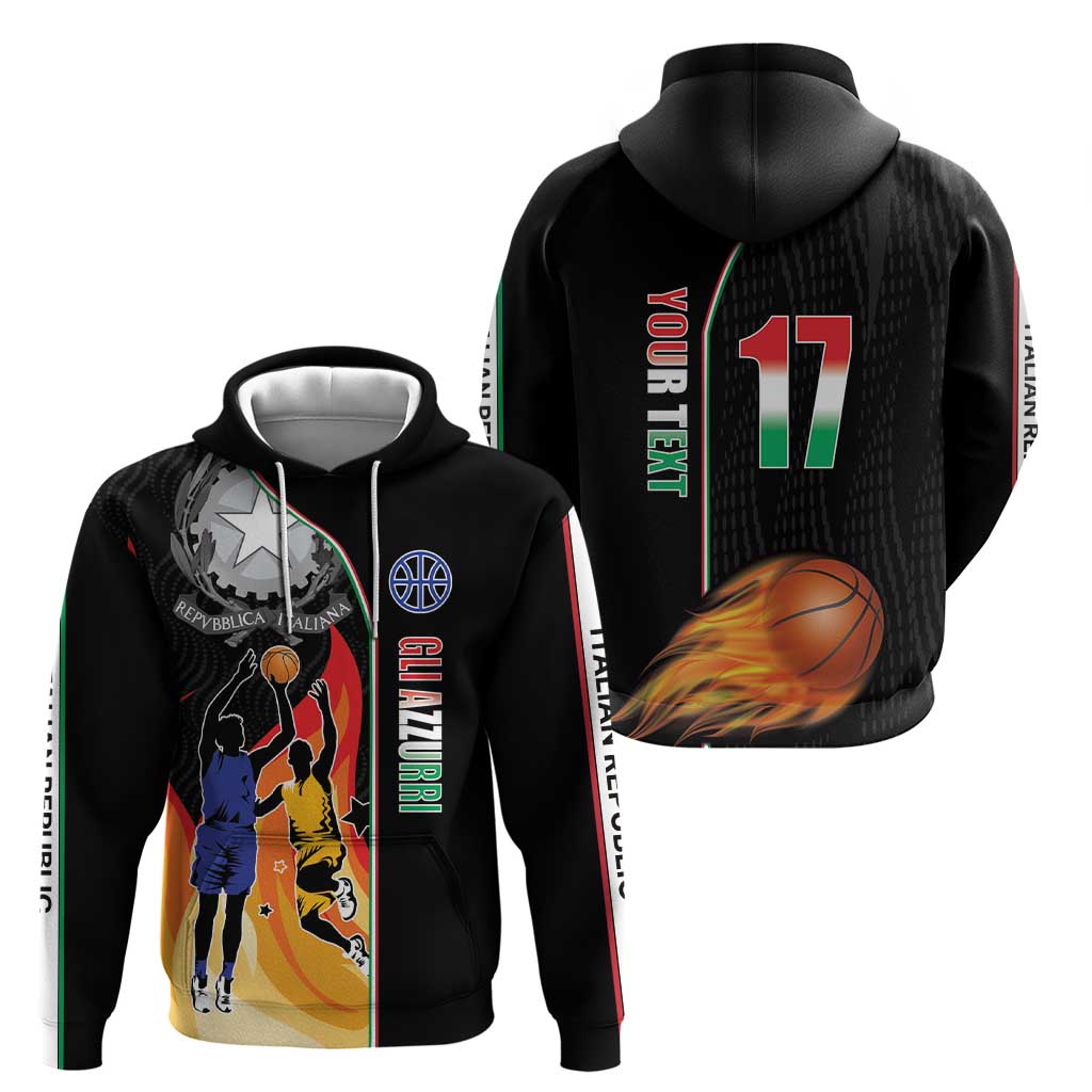 Custom Italian Republic Baketball Hoodie Sporty Style