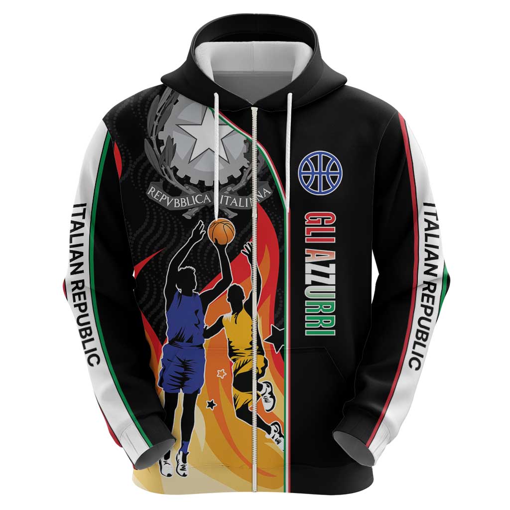 Custom Italian Republic Baketball Hoodie Sporty Style