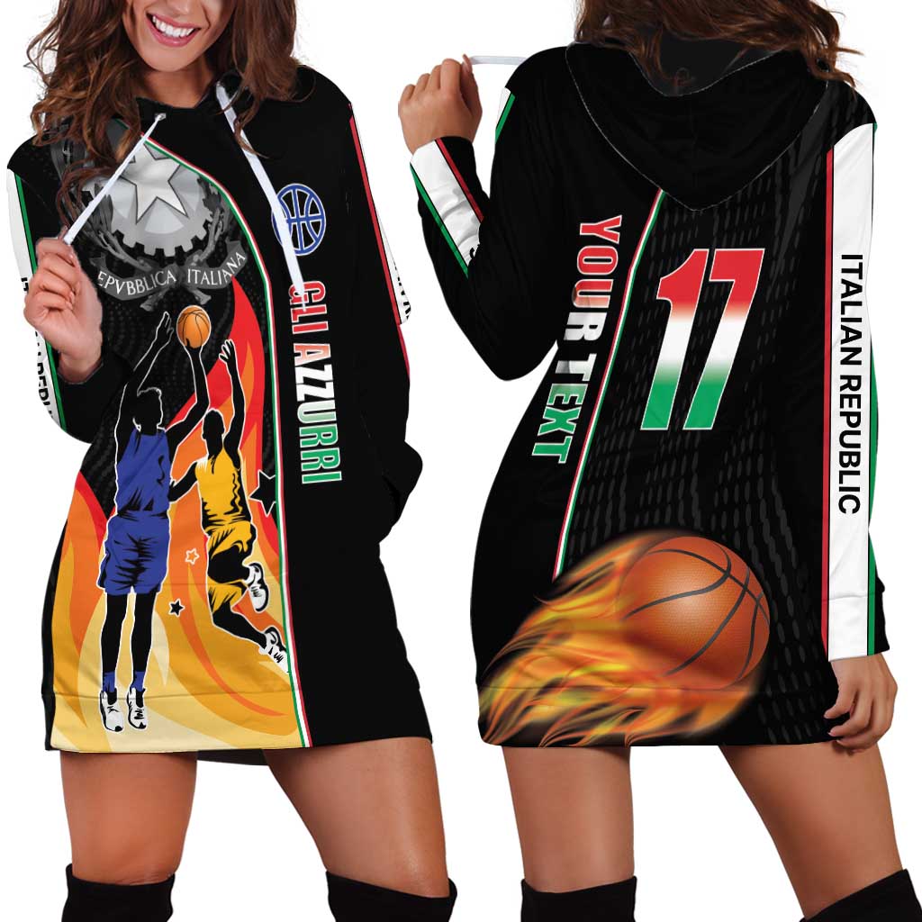 Custom Italian Republic Baketball Hoodie Dress Sporty Style
