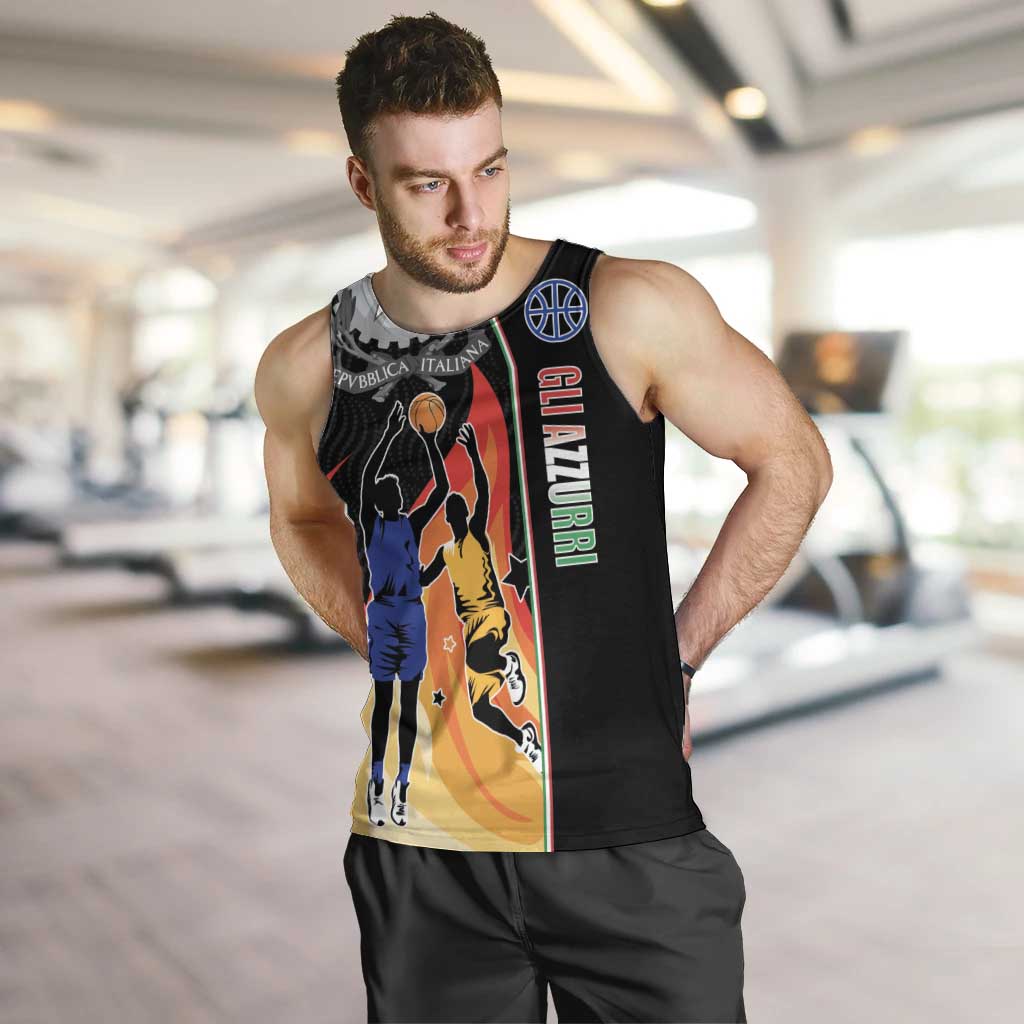 Custom Italian Republic Baketball Men Tank Top Sporty Style