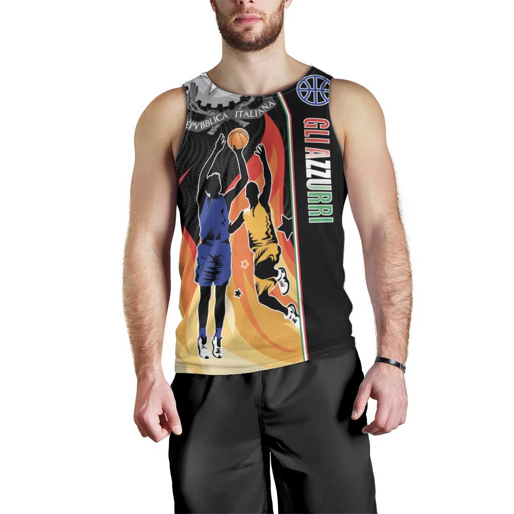 Custom Italian Republic Baketball Men Tank Top Sporty Style