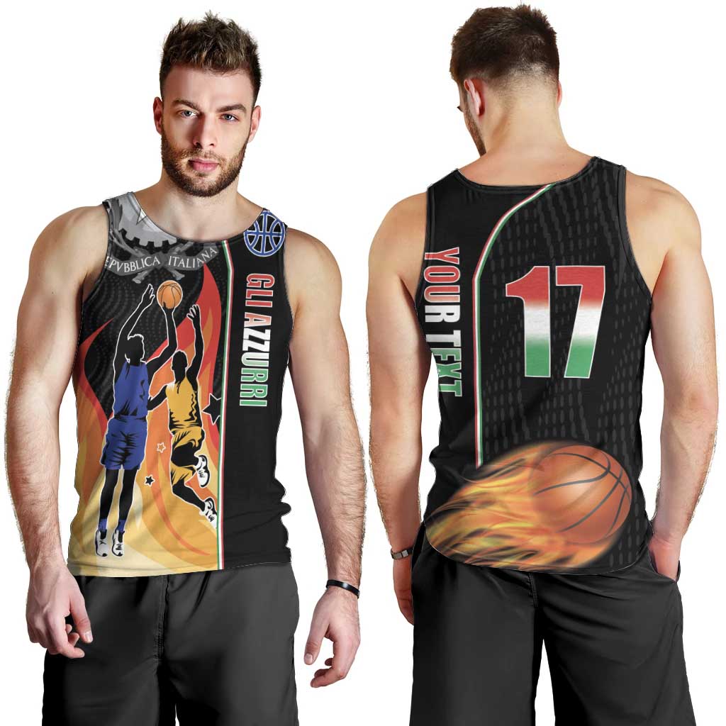 Custom Italian Republic Baketball Men Tank Top Sporty Style