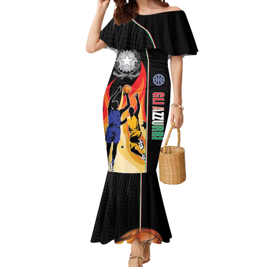 Custom Italian Republic Baketball Mermaid Dress Sporty Style